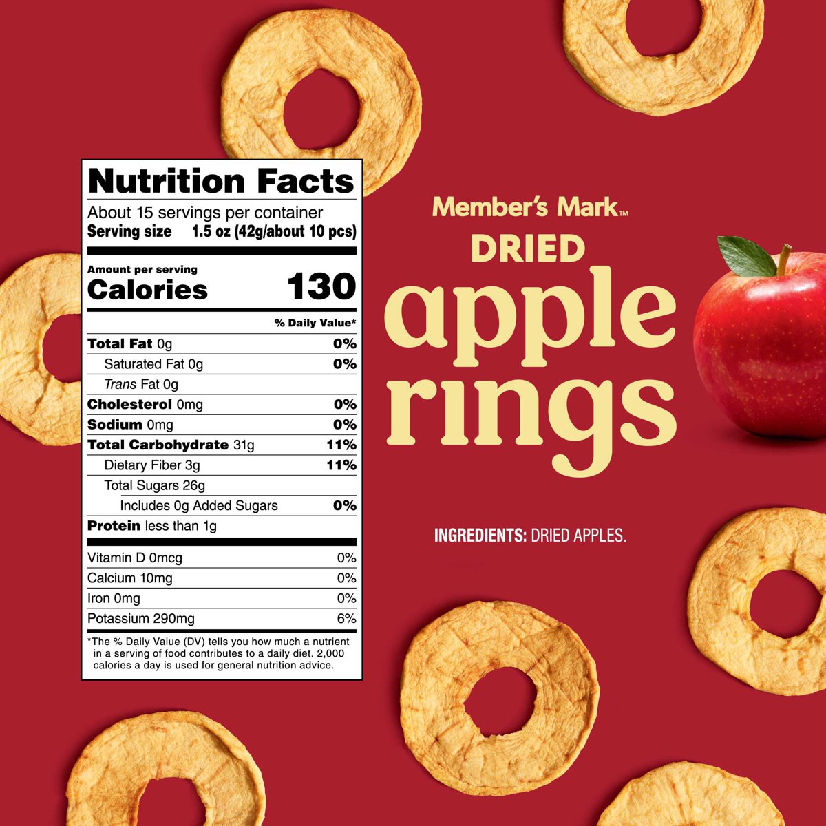 미국직구 DRIED APPLE RINGS 624g / DRIED APPLE RINGS - 624g 4