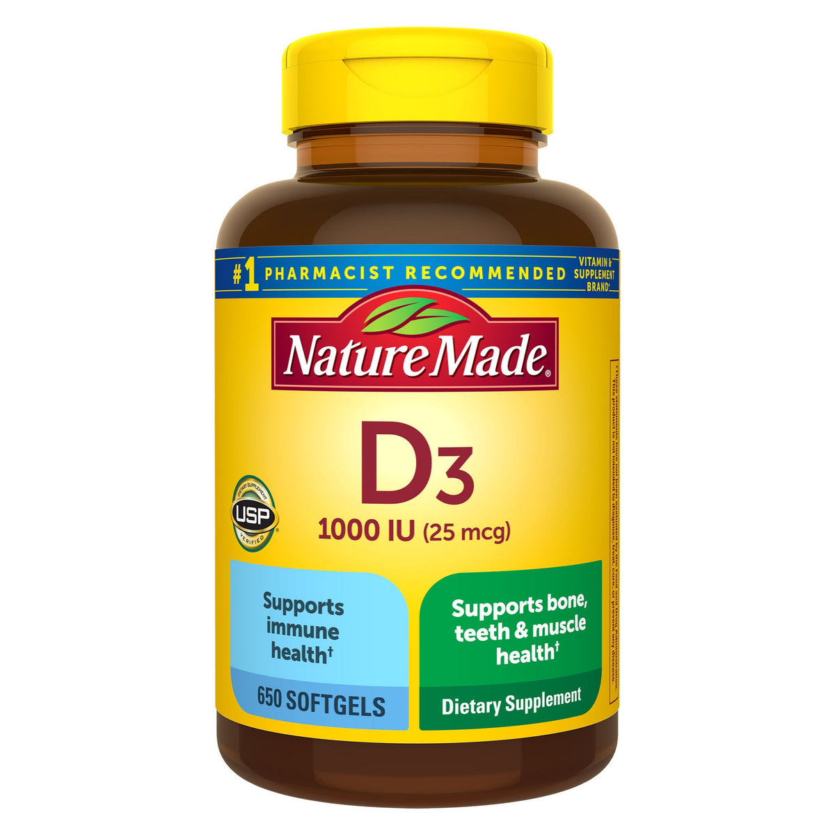 미국직구 네이처메이드 비타민D Nature Made Vitamin D3 25 mcg., 650 Softgels