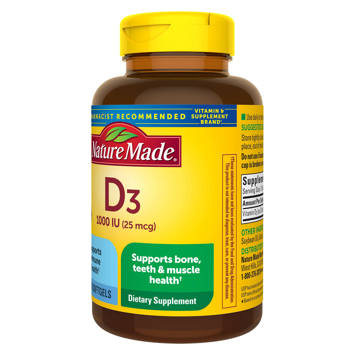 미국직구 네이처메이드 비타민D Nature Made Vitamin D3 25 mcg., 650 Softgels