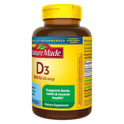 미국직구 네이처메이드 비타민D Nature Made Vitamin D3 25 mcg., 650 Softgels