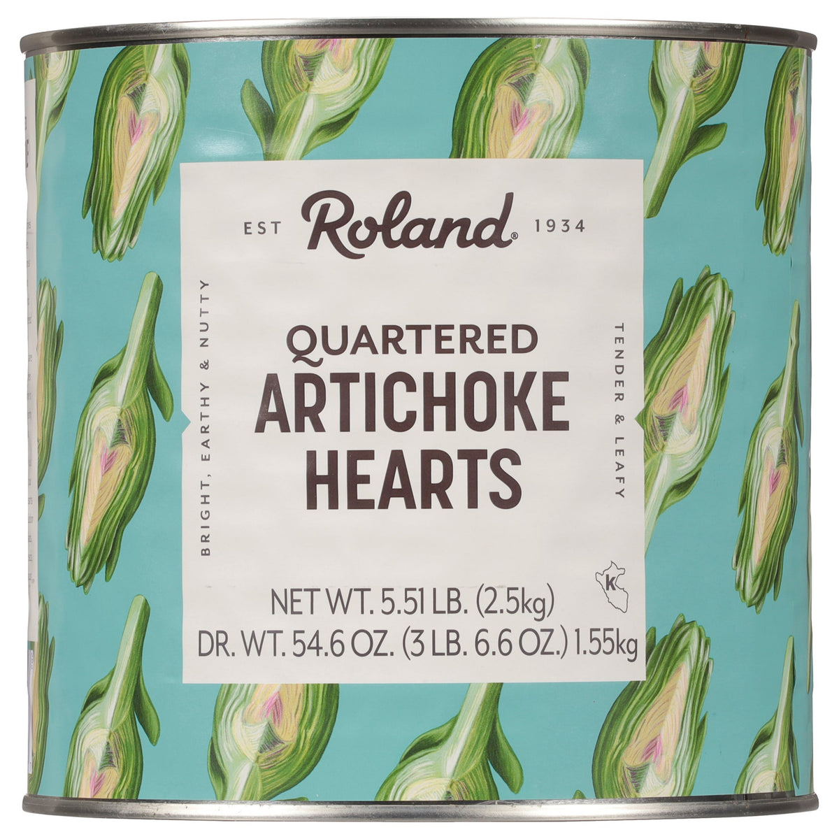 미국직구 Roland Artichoke Hearts, Quartered, #10 can, 5 lbs 8 oz