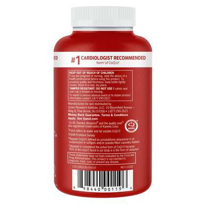미국직구 큐놀 코큐텐 Qunol Mega CoQ10 Ubiquinol 100 mg., 120 Softgels
