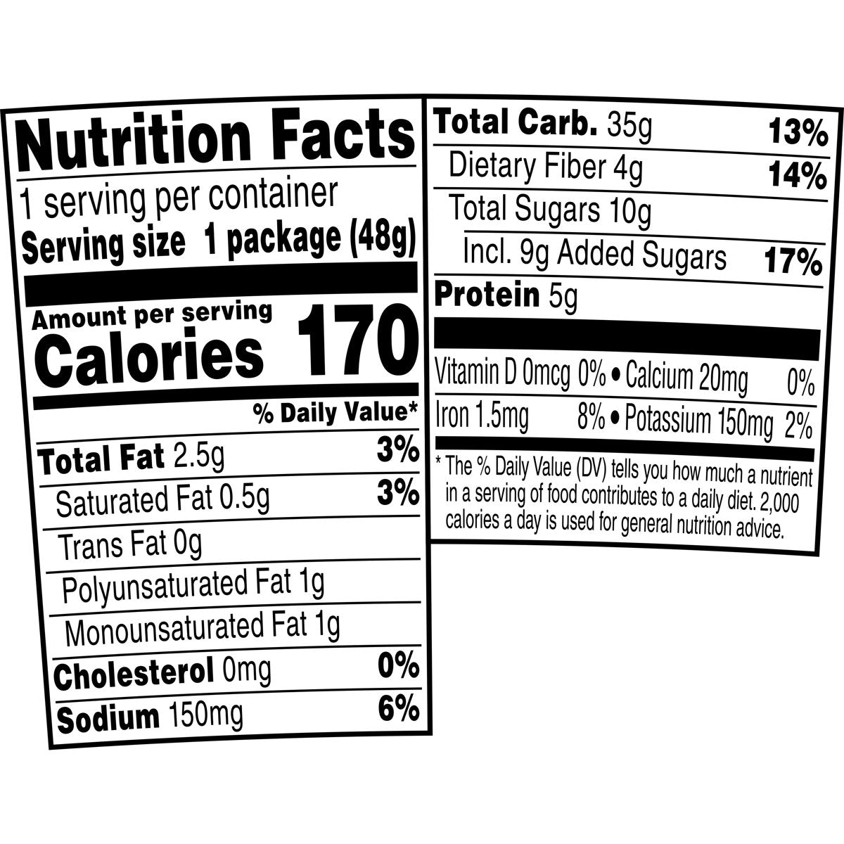 미국직구 Quaker Blueberry & 48g 2팩 / Quaker Blueberry & Strawberry flavored Instant Oatmeal, Q 5