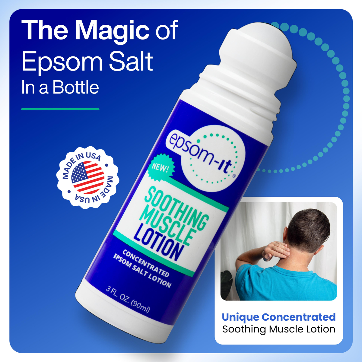 미국직구 Epsom-It Soothing Muscle 89ml / Epsom-It Soothing Muscle Rollerball – Magnesium Sulfa 2