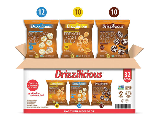 미국직구 Drizzilicious Mini Rice 21g / Drizzilicious Mini Rice Cakes Variety Pack, 21g, 32 pk. 1