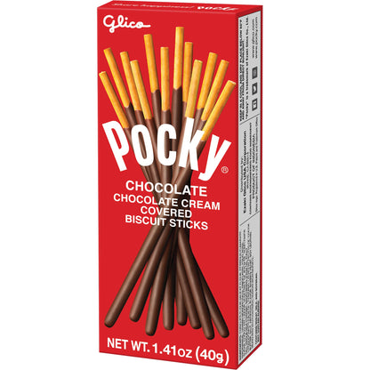 미국직구 Pocky Cream Covered Biscuit Sticks, Chocolate, 1.41 oz, 10 ct