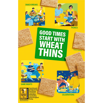 미국직구 WHEAT THINS Reduced Fat Snacks, Whole Grain Wheat Crackers, Snack Crackers, 8 oz