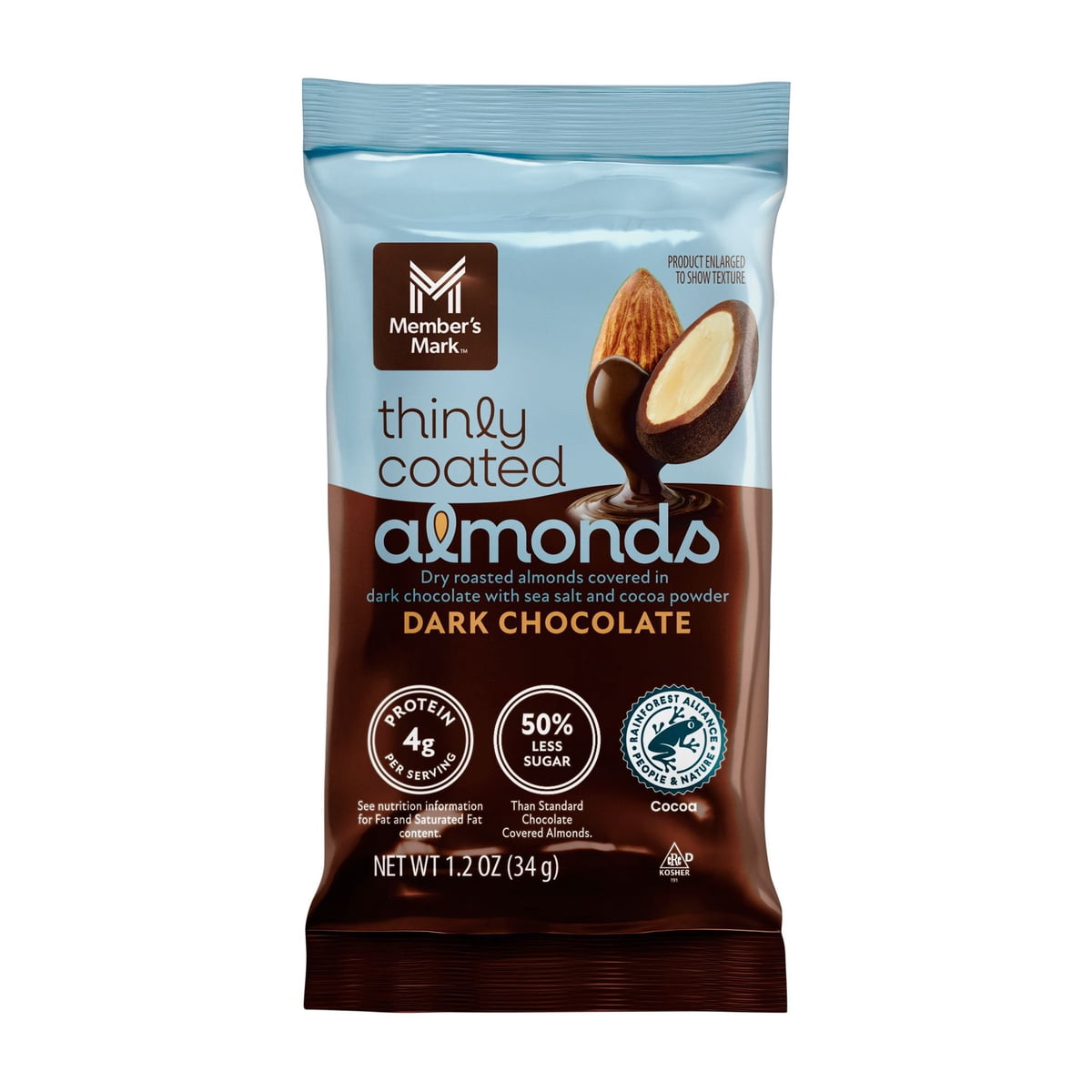 미국직구 멤버스마크 초콜릿 34g / Member's Mark Thinly Coated Dark Chocolate Almonds, 34g 18 pk. 4
