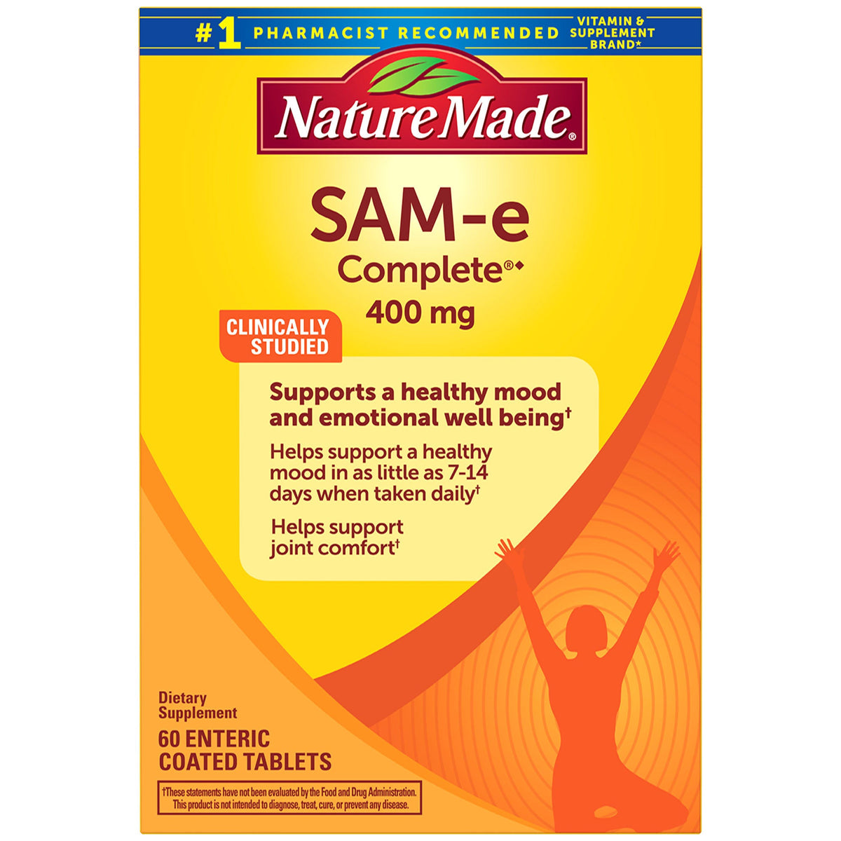 미국직구 네이처메이드 영양제 Nature Made SAM-e Complete 400 mg., 60 Tablets