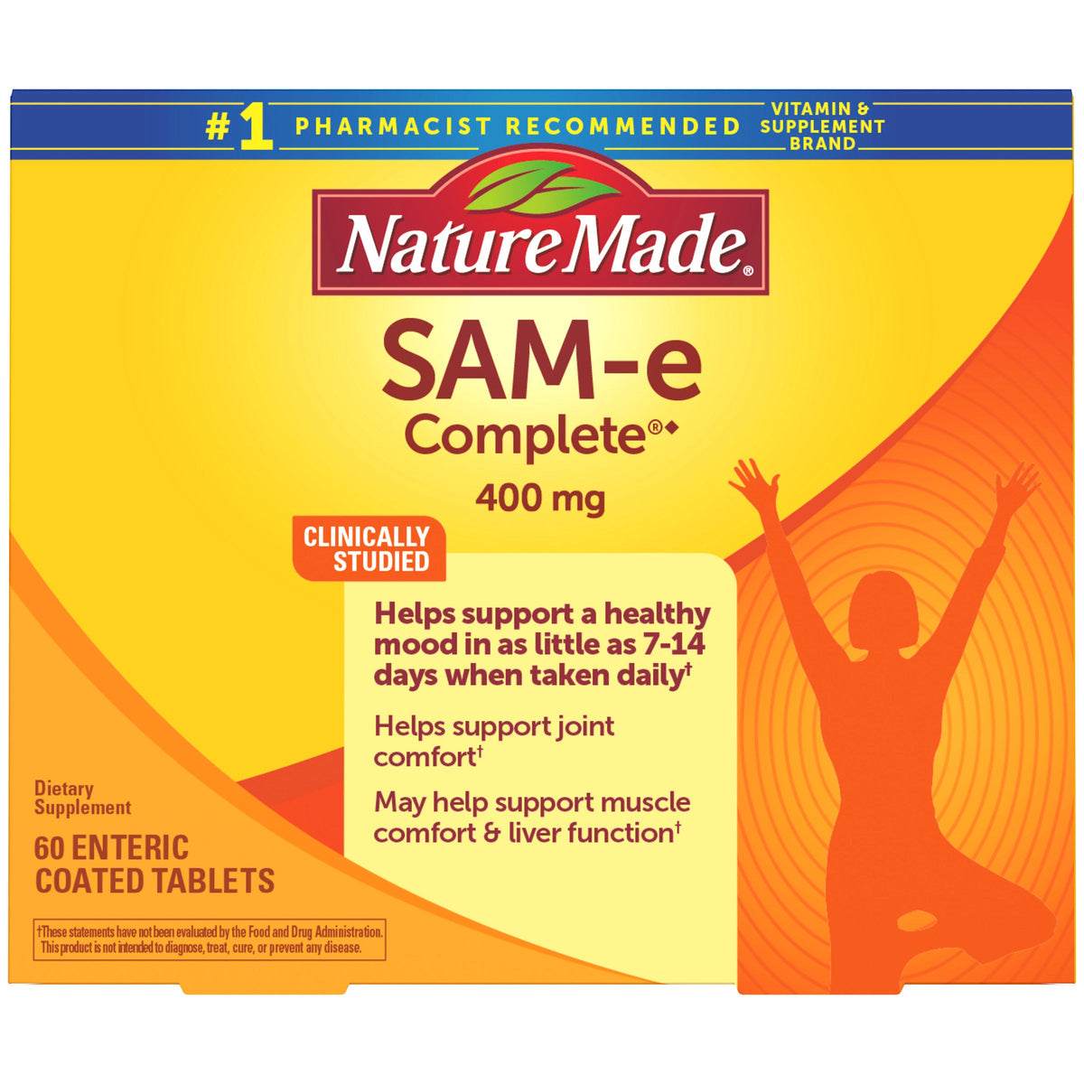 미국직구 네이처메이드 영양제 Nature Made SAM-e Complete 400 mg., 60 Tablets