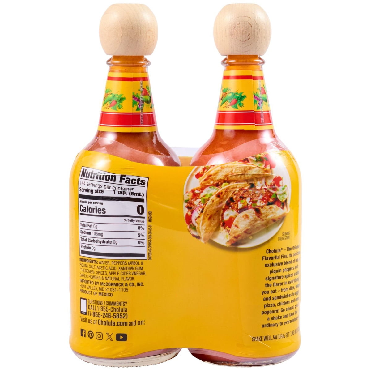미국직구 Cholula Hot Sauce 340g / Cholula Hot Sauce, 340g, 2 pk. 6