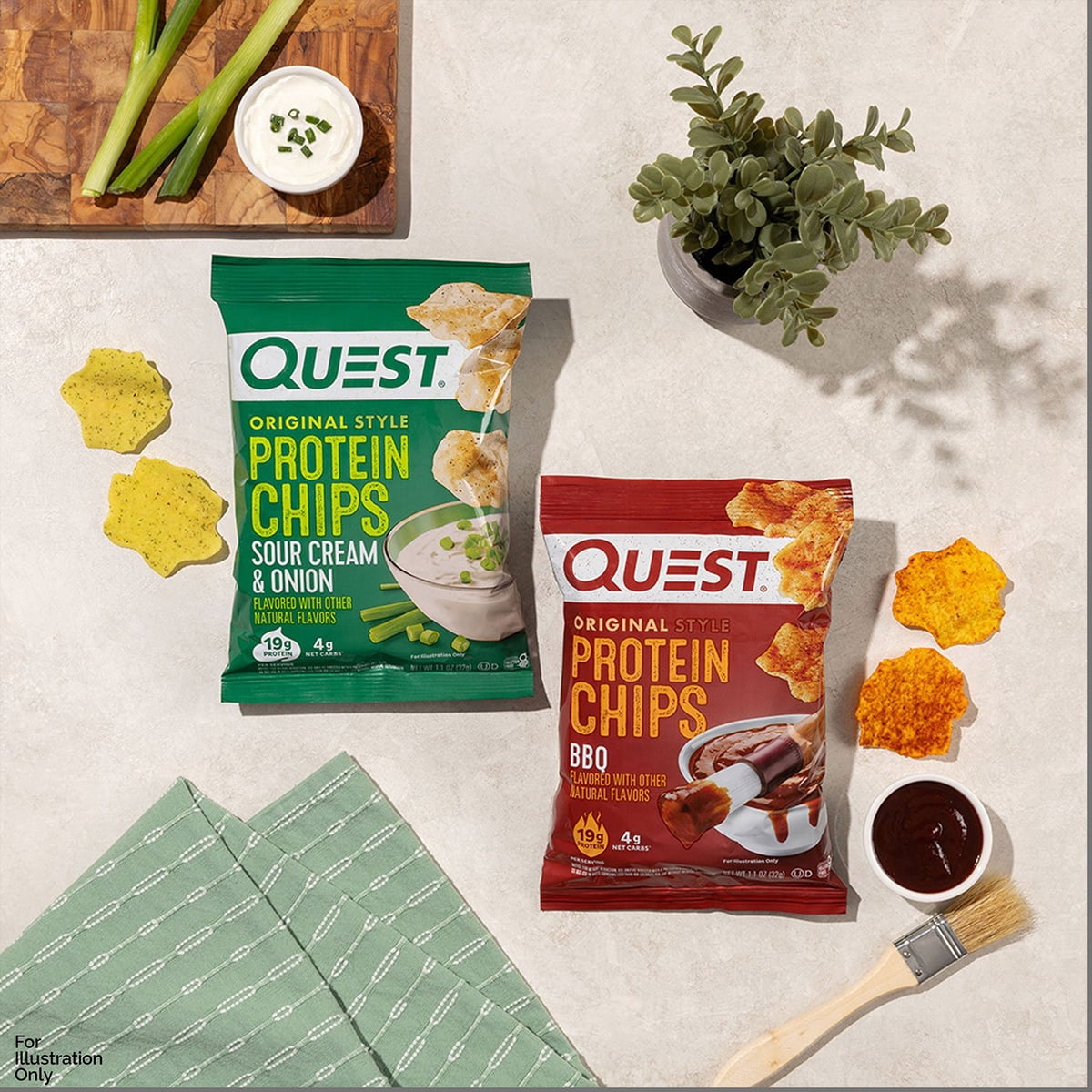 미국직구 Quest 33ml 14팩 / Quest Protein Chips, BBQ and Sour Cream Onion Variety Pack, 33ml, 14 4