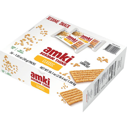 미국직구 Amki Sesame Thins, Classic, 1.05 oz, 36 ct