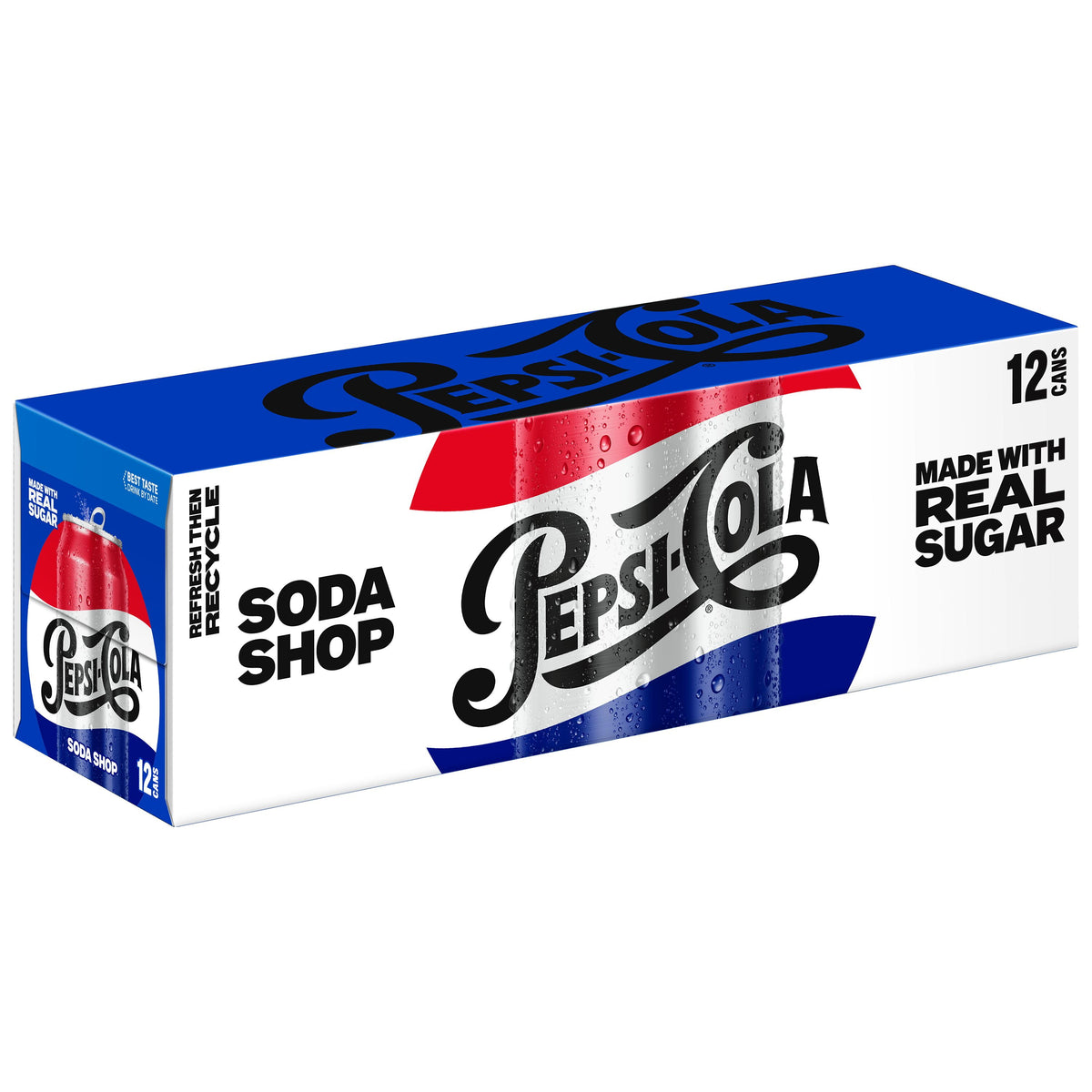 미국직구 펩시 Made with Real Sugar Cola 12 fl oz, 12 pack Cans