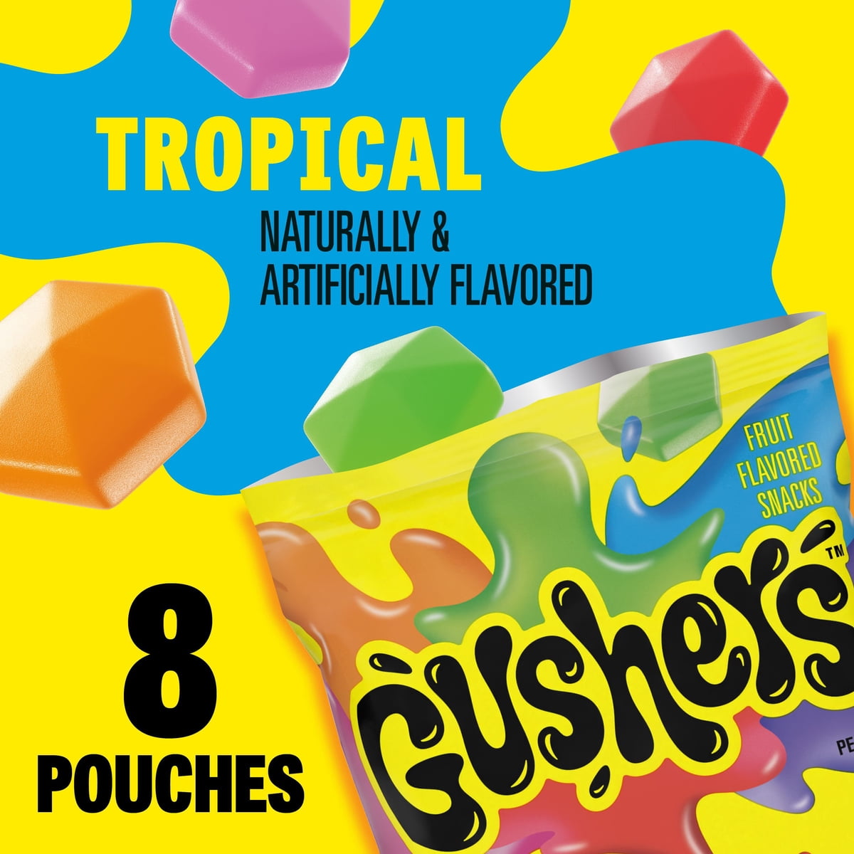 미국직구 Gushers Tropical Flavored 120g / Gushers Tropical Flavored Snacks, 120g, 8 pk. 4