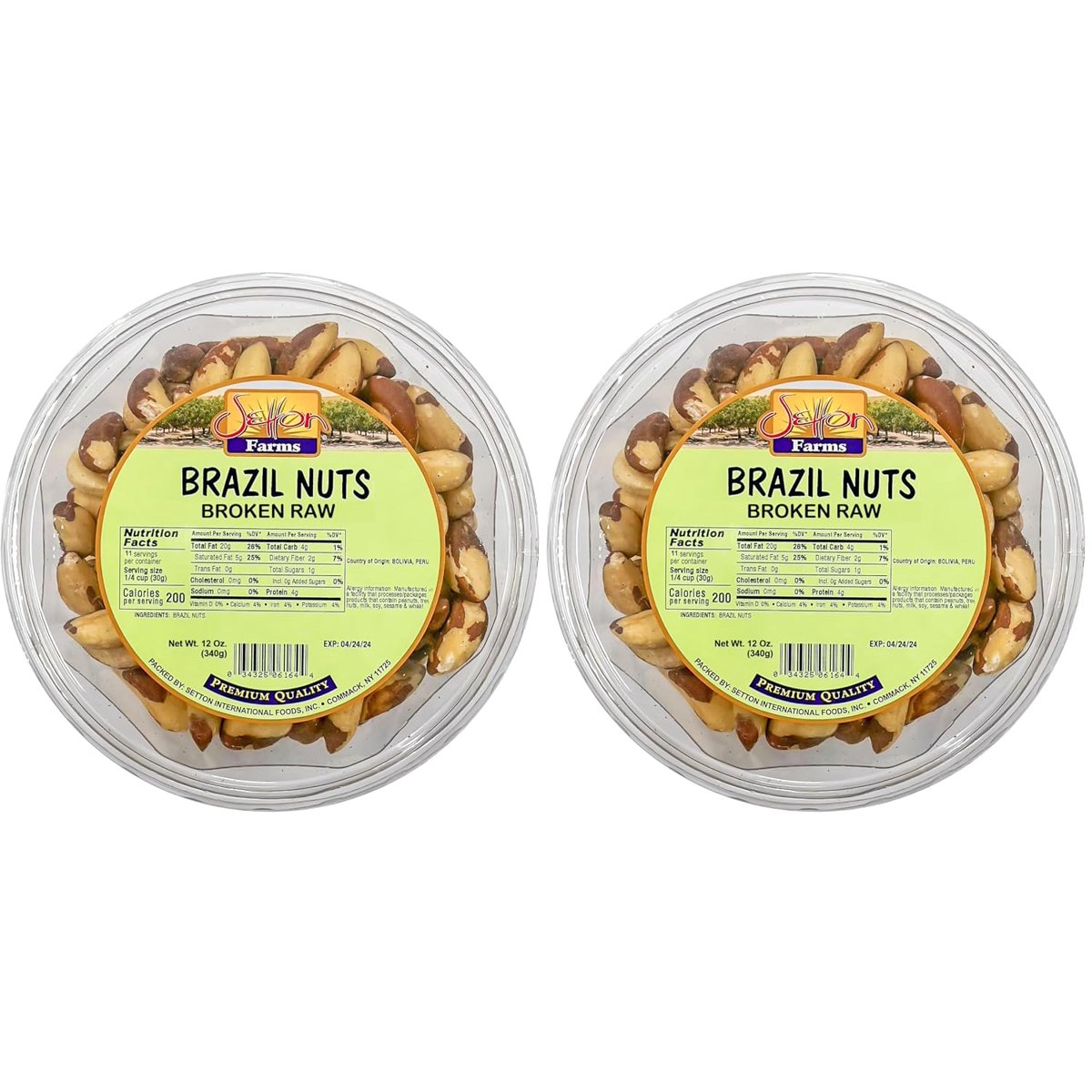 미국직구 Setton Farms Brazil 견과 57g / Setton Farms Brazil Nuts, Whole Raw, 2 Bags x 1.5 lb Eac 5
