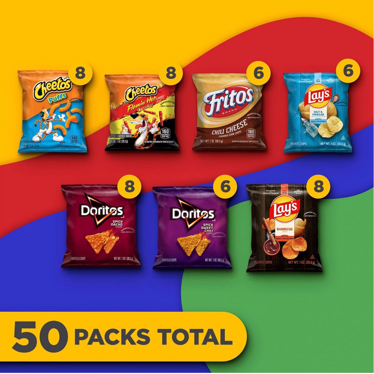 미국직구 Frito-Lay Bold Flavor / Frito-Lay Bold Flavor Mix Variety Pack Chips, 50 pk. 2