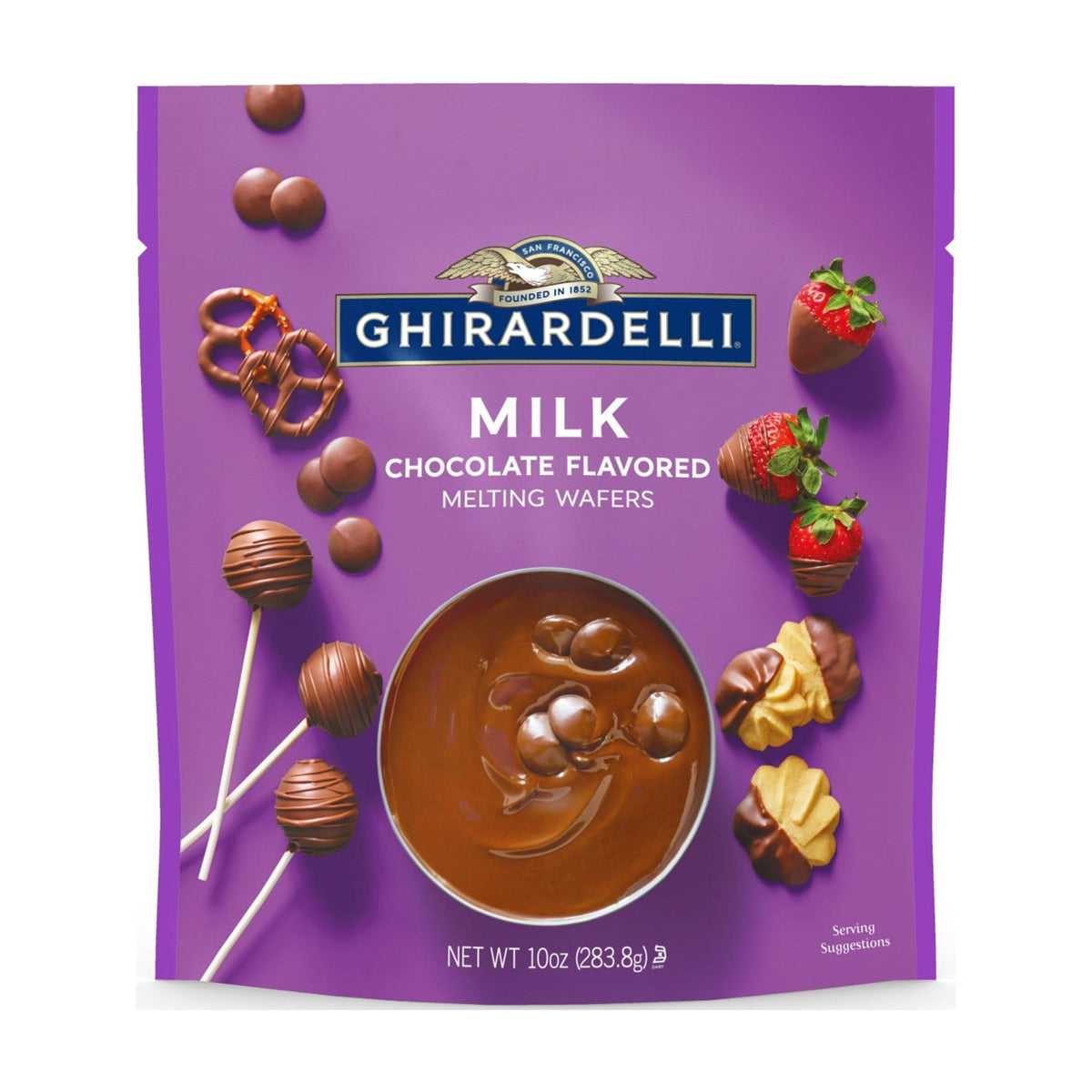 미국직구 기라델리 Milk Chocolate Flavored Melting Wafers, 10 oz Bag