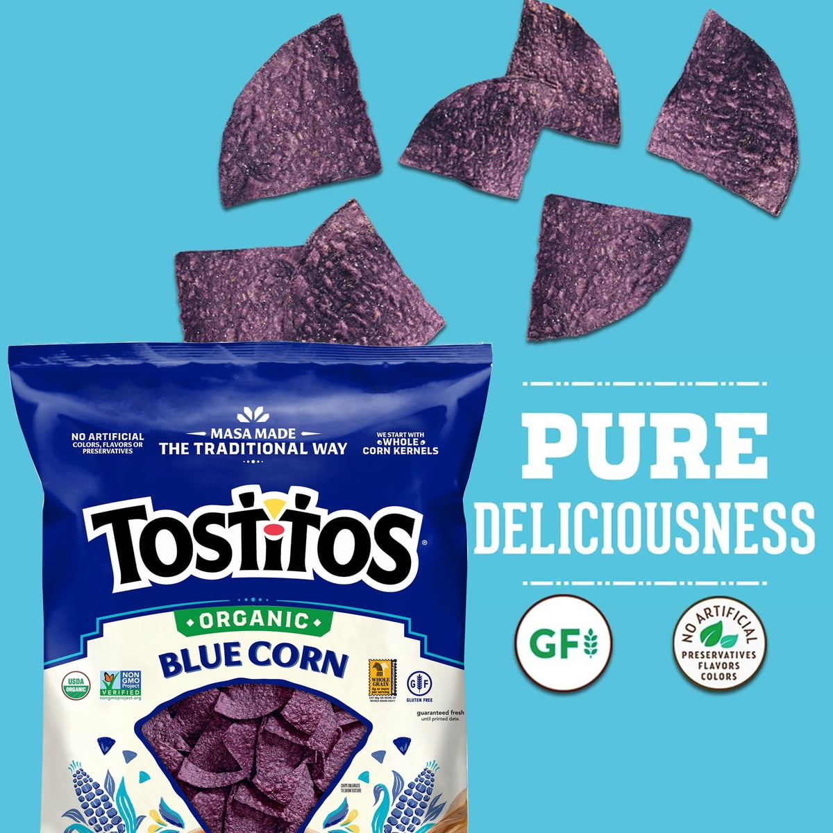 미국직구 Tostitos 439g / Tostitos Organic Blue Corn Tortilla Chips, 439g 4