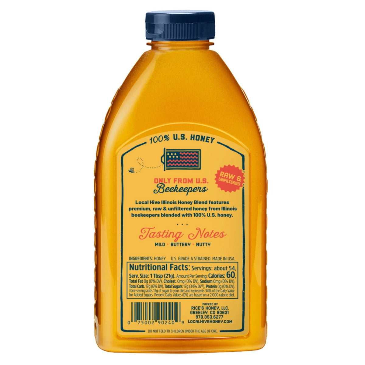 미국직구 Local Hive Illinois 1.1kg / Local Hive Illinois Honey Blend, 1.1kg 2