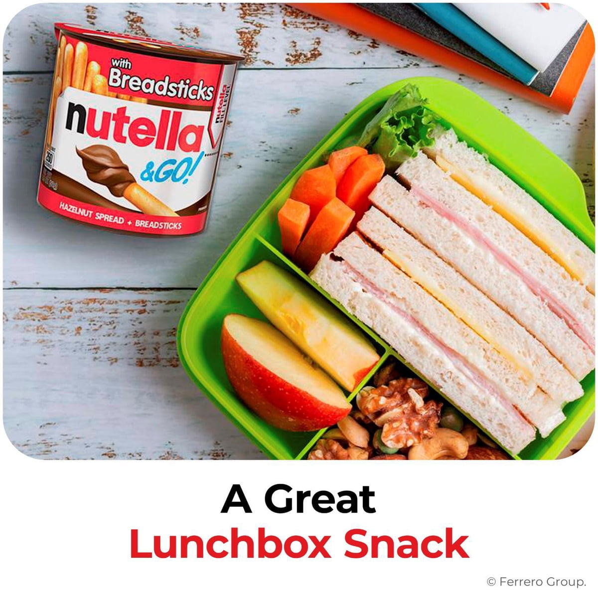 미국직구 Nutella & GO 견과 51g / Nutella & GO! Hazelnut and Cocoa Spread + Breadsticks, 51g, 16  2