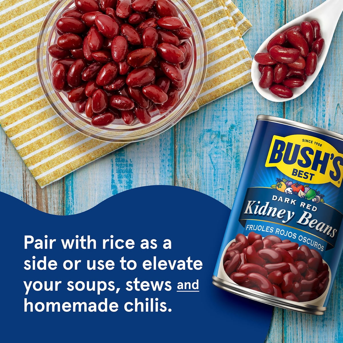 미국직구 Bush's 454g / Bush's Dark Red Kidney Beans 454g, 6 pk. 4