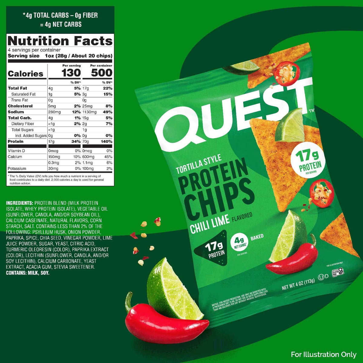 미국직구 Quest Tortilla Style 20g 14팩 / Quest Tortilla Style 10-20g Protein Chip Variety Pack, 4