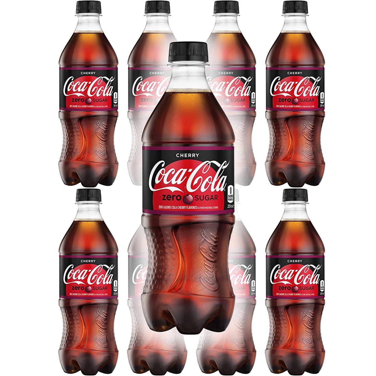 미국직구 Coke Zero Cherry 5.9L 10팩 / Coke Zero Cherry Flavor, 567g Bottle (Pack of 10, Total o 5