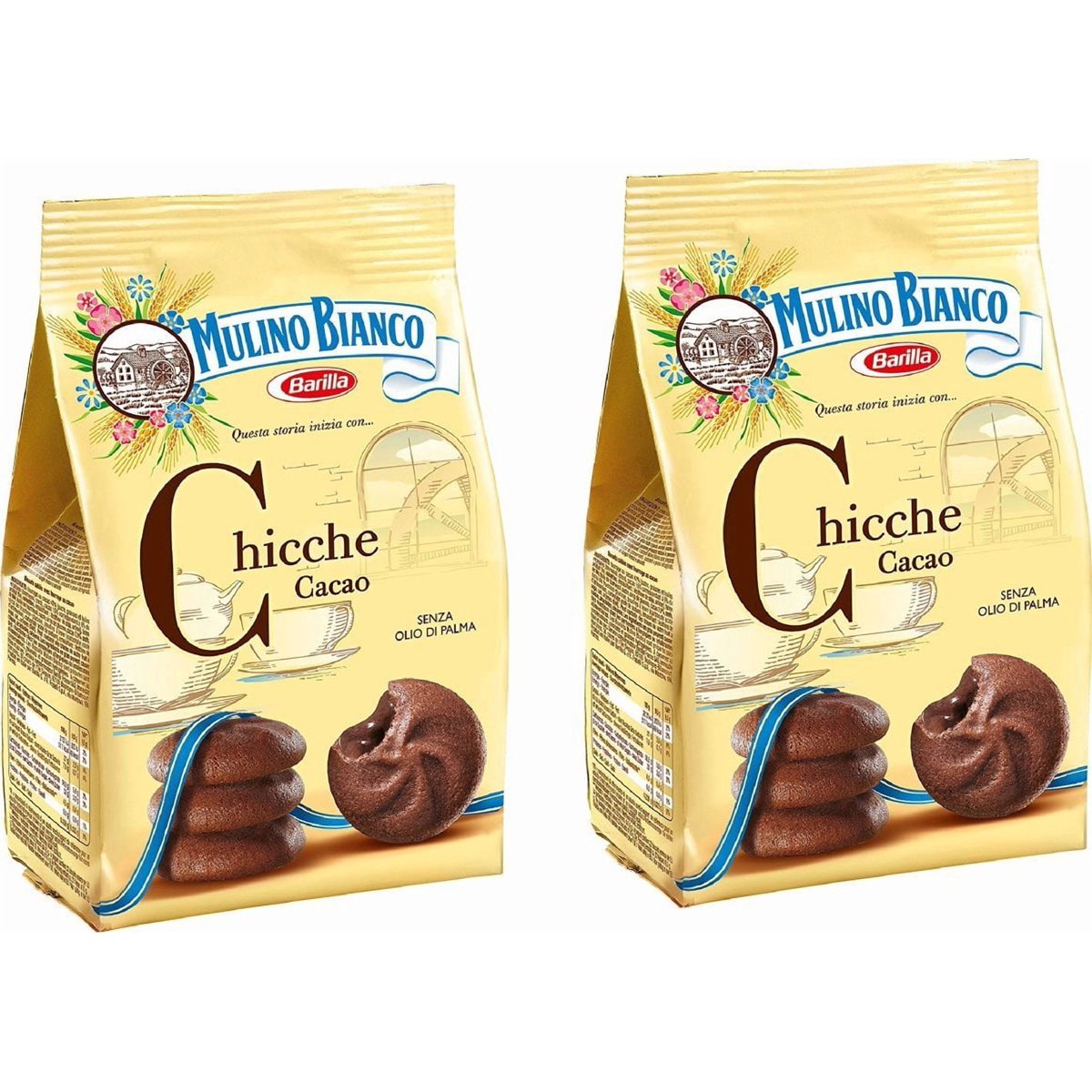미국직구 3x Mulino Bianco 과자 200g 2팩 / 3x | Mulino Bianco: "Chicche" Shortcake Filled With Coc 2