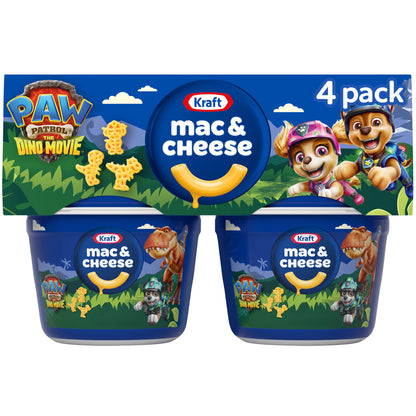 미국직구 (6 pack) Kraft Nickelodeon Paw Patrol Mac and Cheese, 4 Cups, for Easy Dinner or Dinner Sides, Original Flavor, No Artificial Flavors, Preservatives o