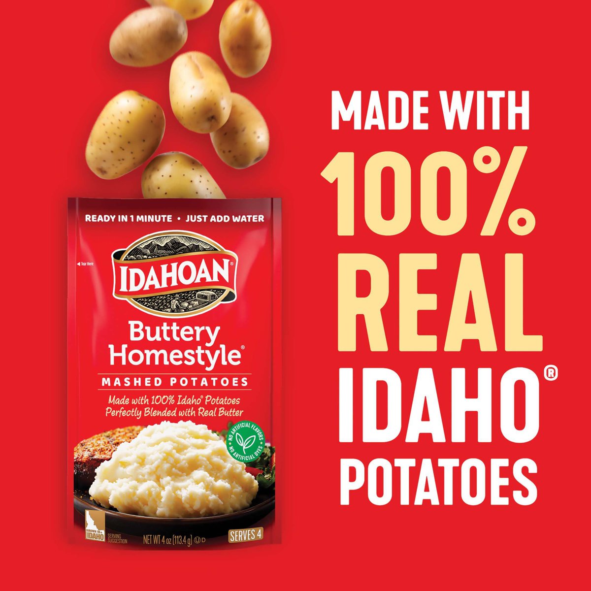 미국직구 Idahoan Buttery Homestyle 113g / Idahoan Buttery Homestyle Potatoes 113g, 8 pk. 4