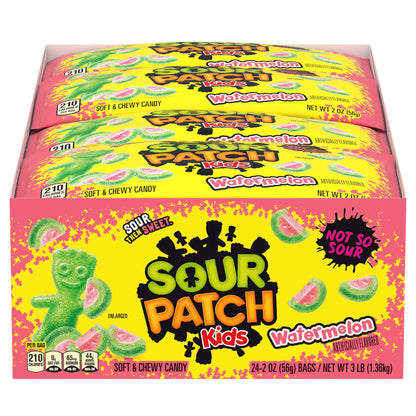 미국직구 사워패치 KIDS Soft & Chewy Candy, Watermelon, 2 oz, 24 ct