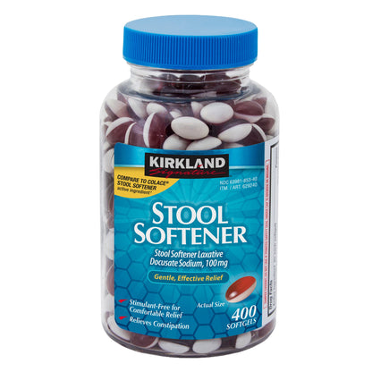 미국직구 커클랜드 생활건강 Kirkland Signature Stool Softener, 100 mg, 400 Softgels
