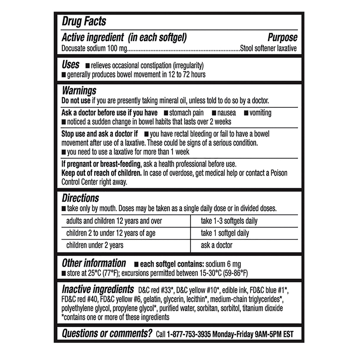 미국직구 커클랜드 생활건강 Kirkland Signature Stool Softener, 100 mg, 400 Softgels