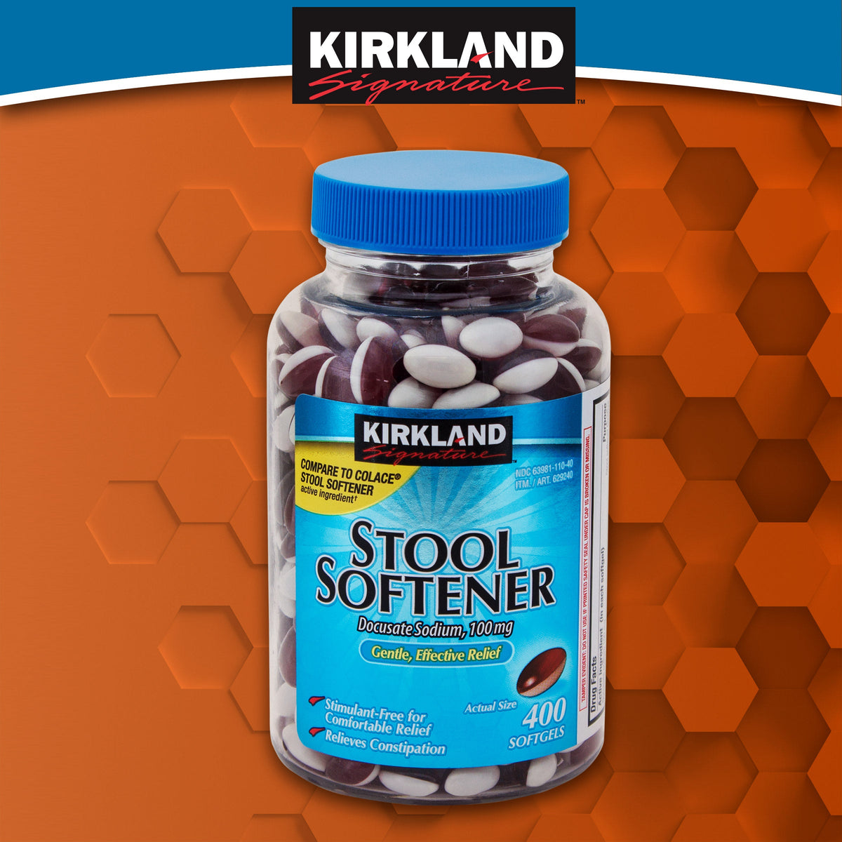미국직구 커클랜드 생활건강 Kirkland Signature Stool Softener, 100 mg, 400 Softgels