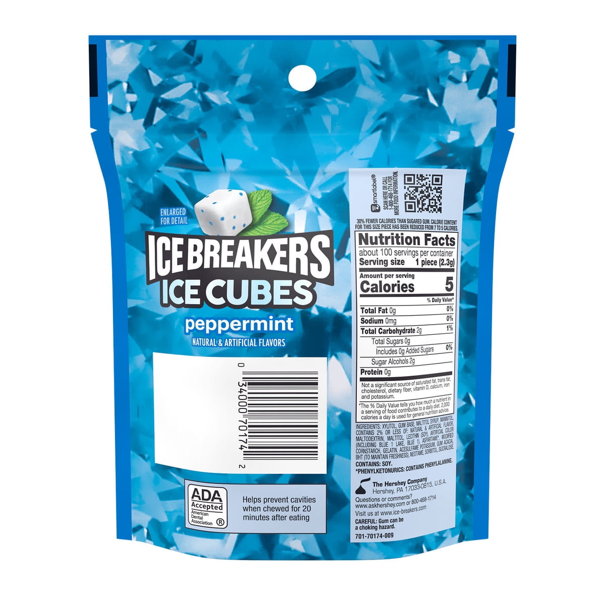 미국직구 Ice Breakers Ice 230g / Ice Breakers Ice Cubes Peppermint Flavored Sugar Free Chewing 3