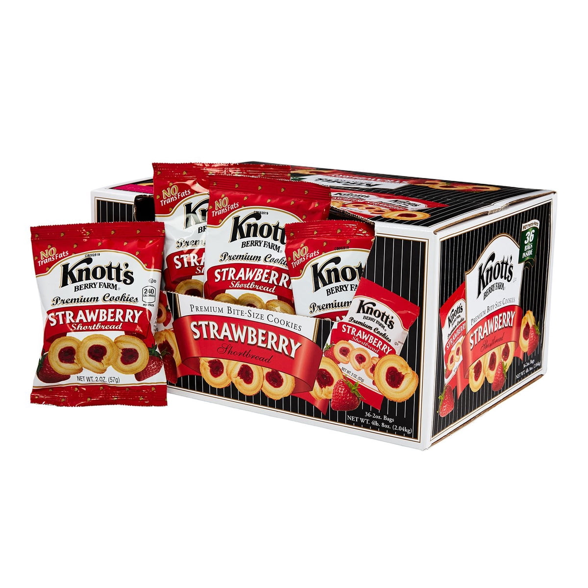 미국직구 Knott's Berry Farm 과자 57g / Knott's Berry Farm Strawberry Shortbread Cookies, 57g, 36 4