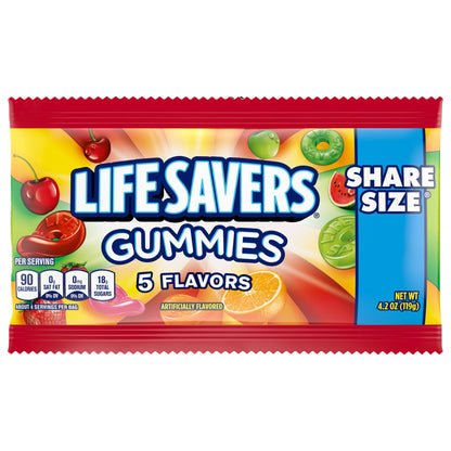 미국직구 Life Savers Gummies, 5 Flavors, Share Size 4.2 oz, 15 ct
