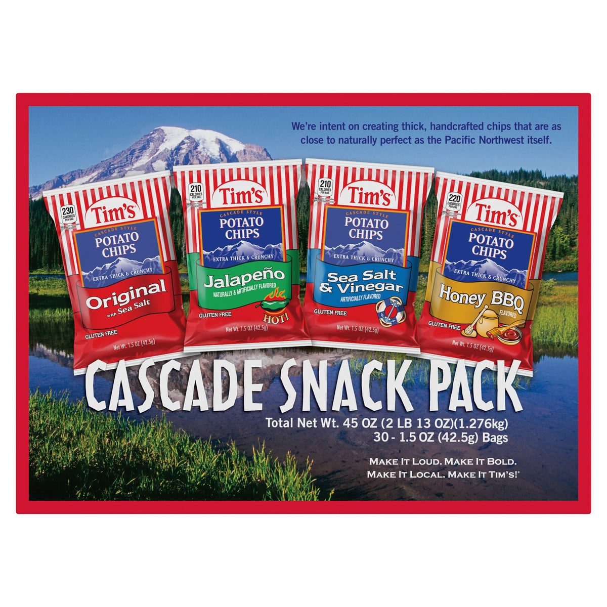 미국직구 Tim's Potato Chips, Variety Pack, 1.5 oz, 30 ct