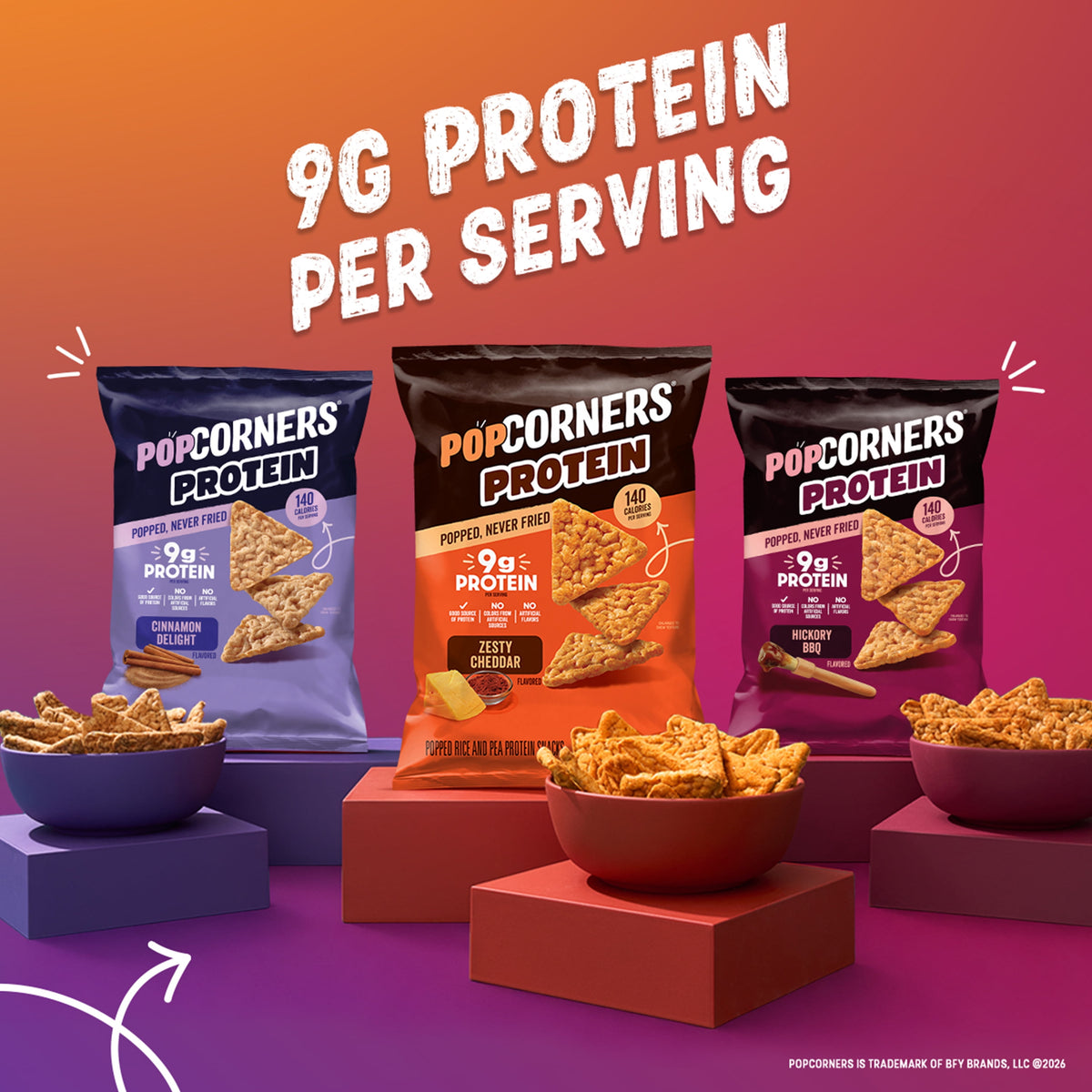 미국직구 PopCorners 142g 2팩 / PopCorners 9g Protein, No Artificial Colors, Cinnamon Delight Po 4