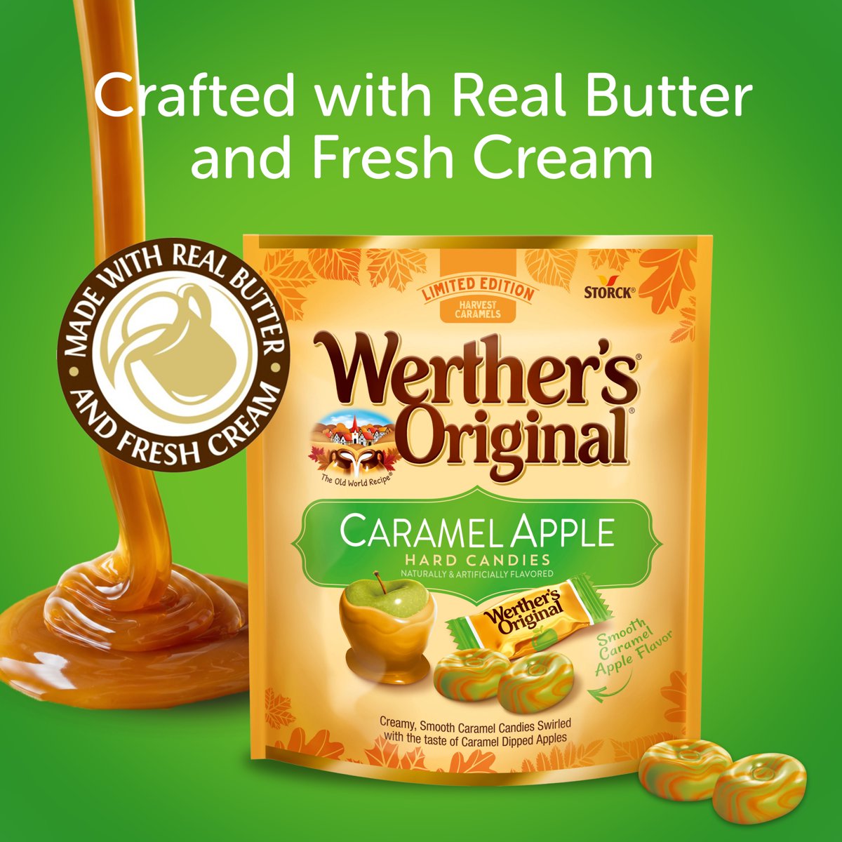 미국직구 Werther's 243g 2팩 / Werther's Original Limited Edition Fall Harvest Caramel Apple Har 4