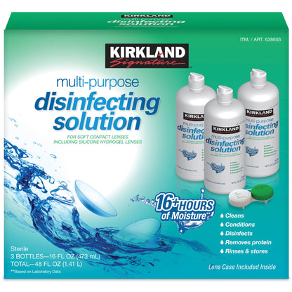 미국직구 커클랜드 생활건강 Kirkland Signature Multi-Purpose Disinfecting Solution, 48 Ounces