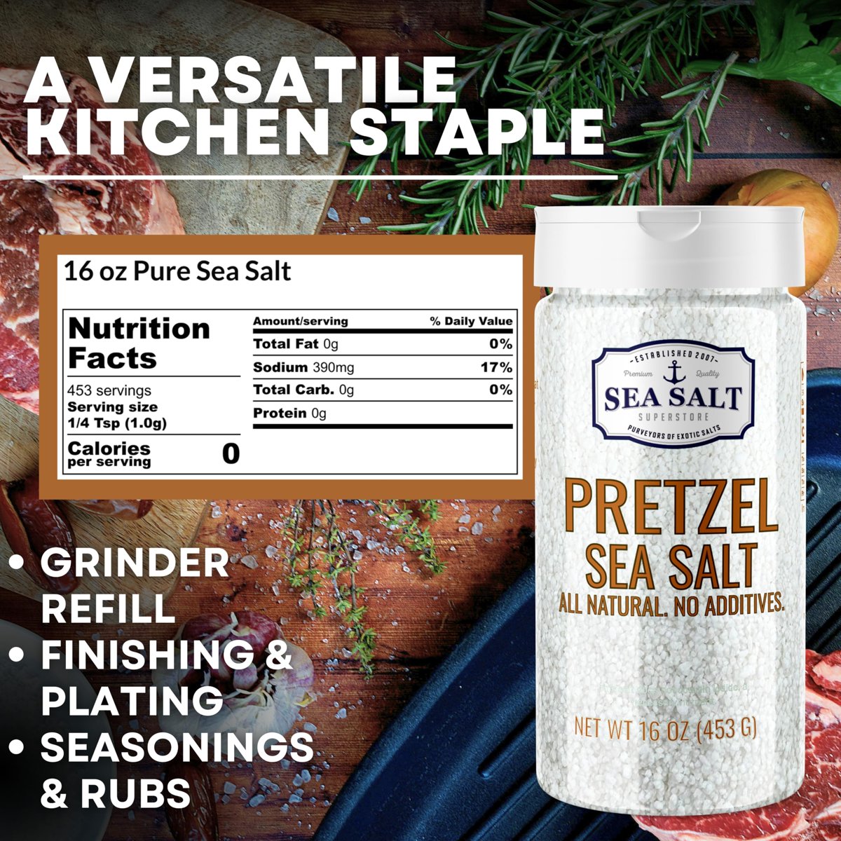 미국직구 Pretzel Coarse Sea / Pretzel Coarse Sea Salt for Soft Pretzels, Heat Resistant Bagel  4