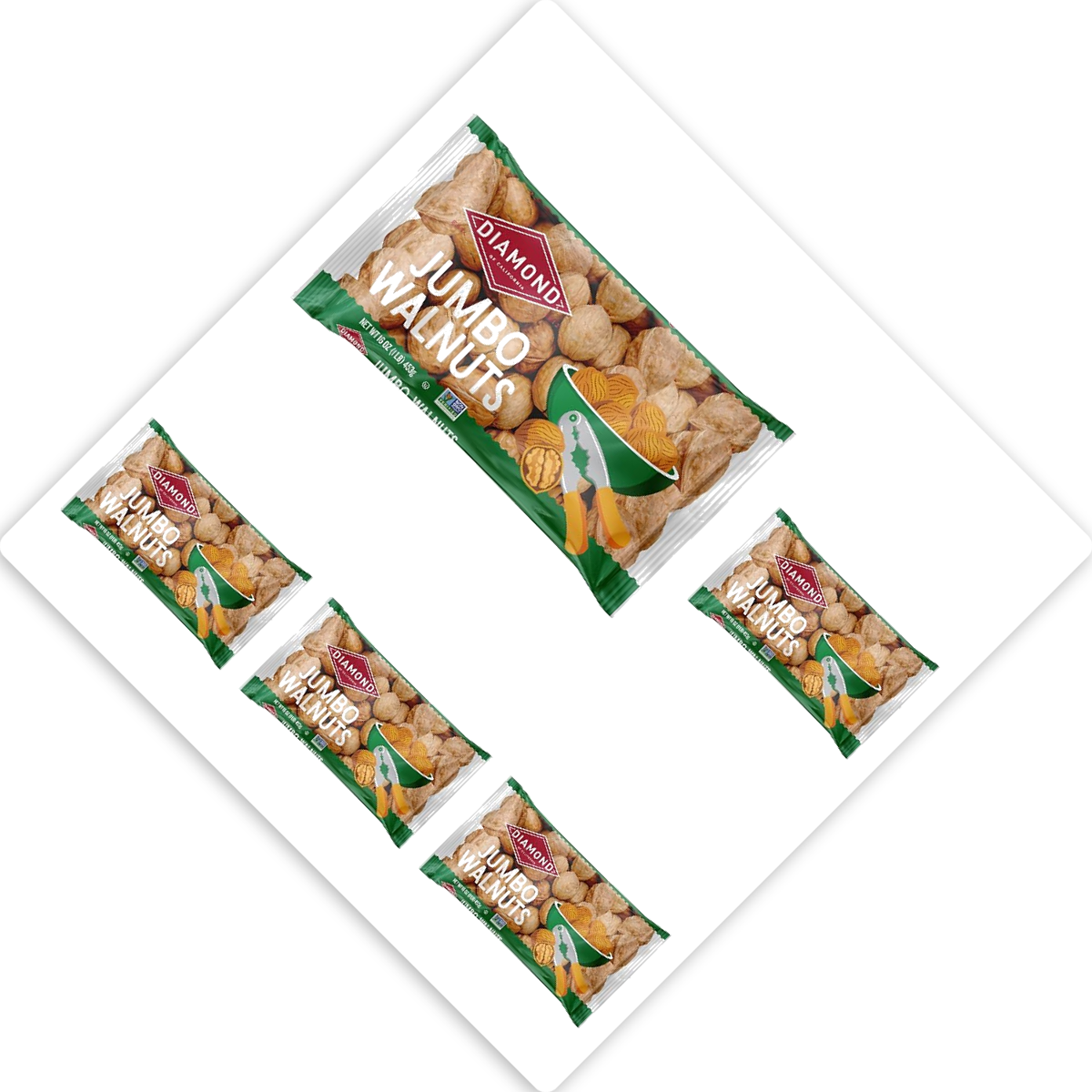 미국직구 2 Pack Diamond 견과 454g 2팩 / 2 Pack | Diamond of California Jumbo California Walnuts,  4