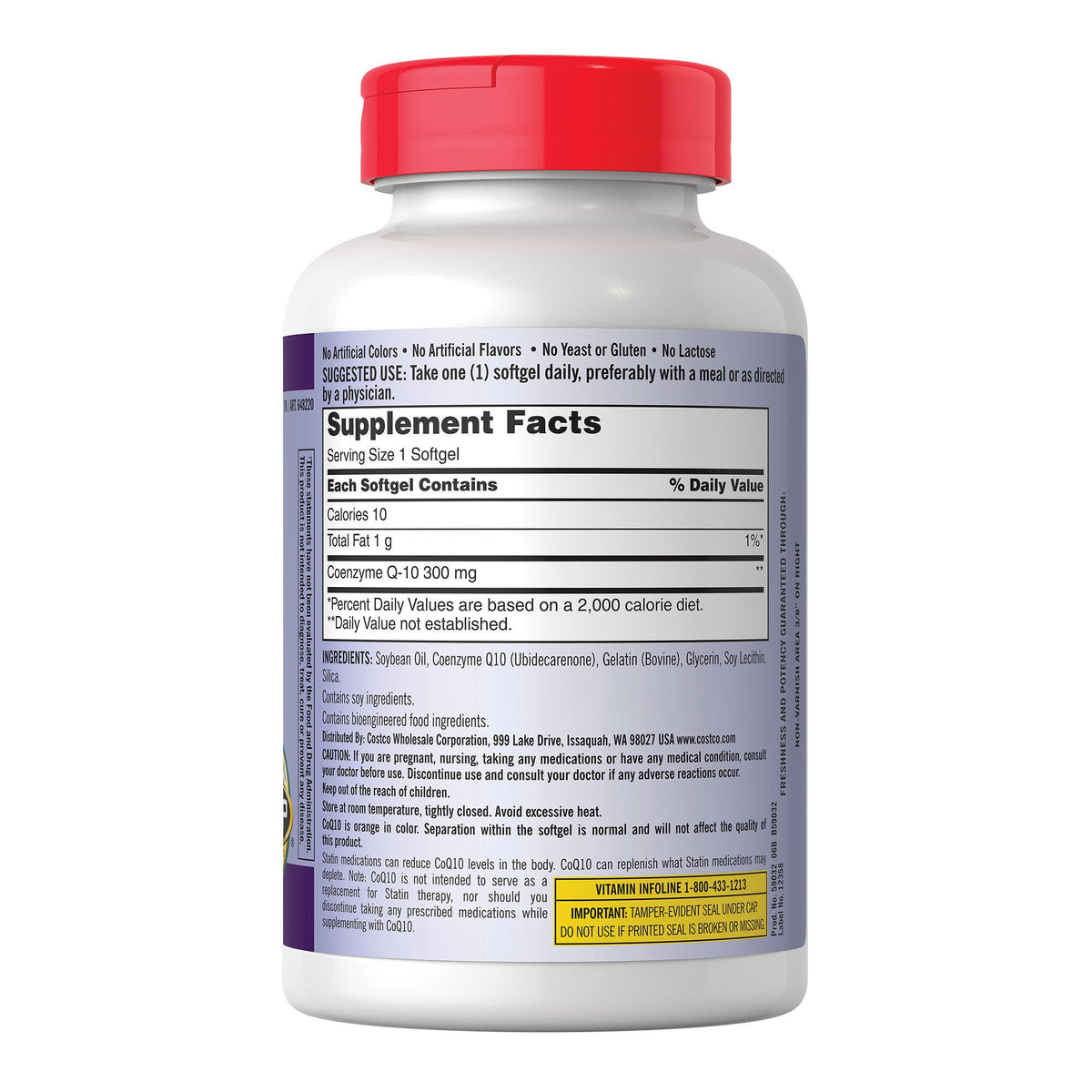 미국직구 커클랜드 코큐텐 Kirkland Signature CoQ10 300 mg., 100 Softgels