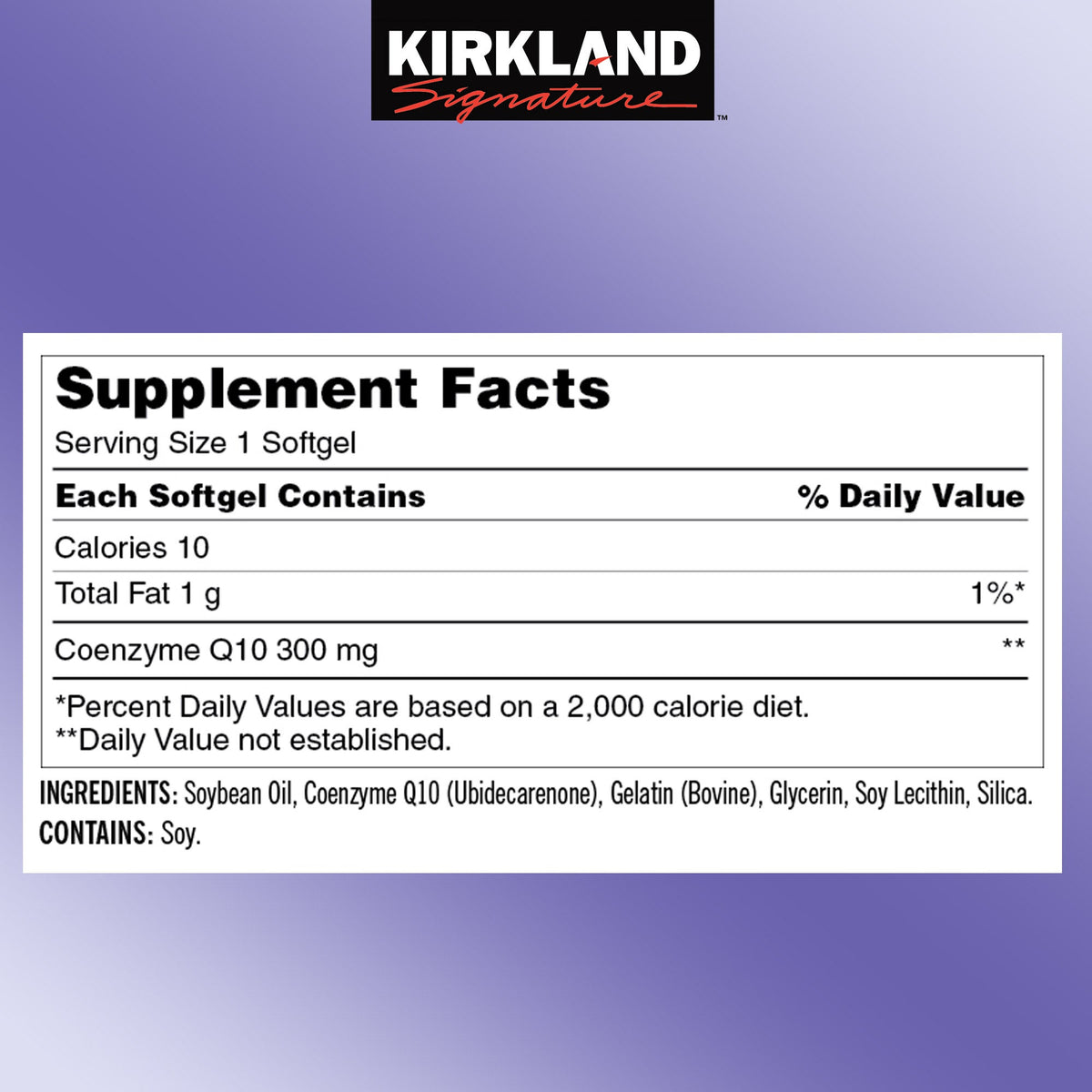 미국직구 커클랜드 코큐텐 Kirkland Signature CoQ10 300 mg., 100 Softgels