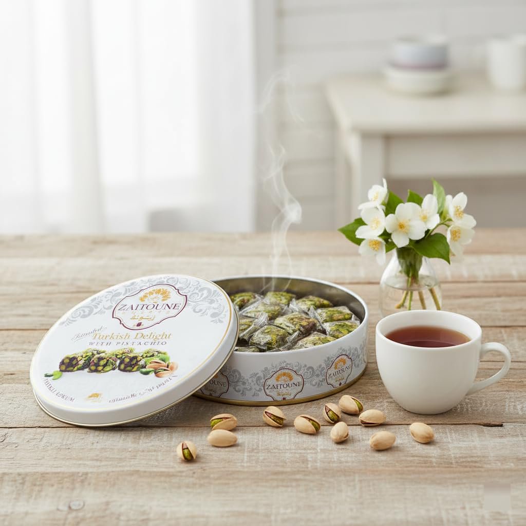 미국직구 Zaitoune Turkish Delight 250g / Zaitoune Turkish Delight (Lokum), Pistachios, Individ 5