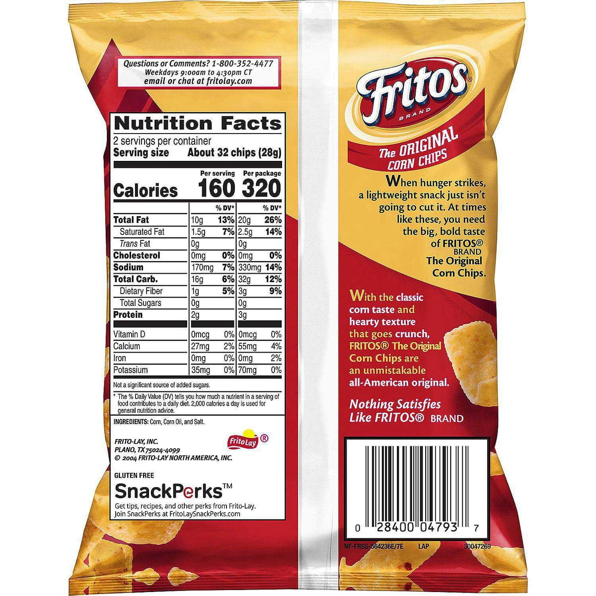 미국직구 Fritos 57g / Fritos Original Corn Chips, 57g, 64 pk. 5