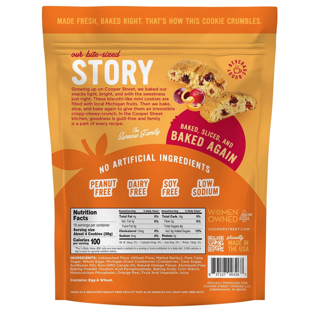 미국직구 Cooper Street Orange 과자 510g / Cooper Street Orange Cranberry Cookies, 510g 2