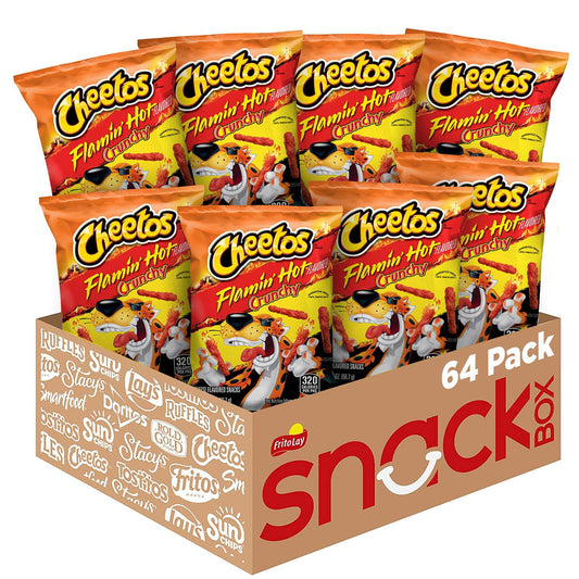 미국직구 Cheetos Flamin' Hot 57g / Cheetos Flamin' Hot Crunchy Cheese Snacks, 57g, 64 pk. 1